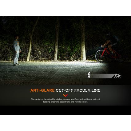 Fenix BC15R-LED Dimmable επαναφορτιζόμενο φως ποδηλάτου LED/USB IP66 400 lm 31,5 hours