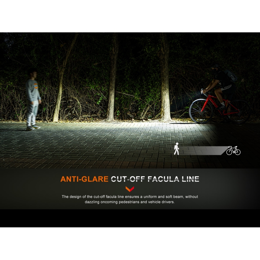 Fenix BC15R-LED Dimmable επαναφορτιζόμενο φως ποδηλάτου LED/USB IP66 400 lm 31,5 hours