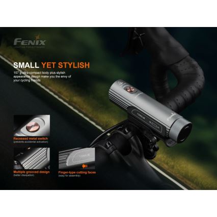 Fenix BC21RV30 - LED Επαναφορτιζόμενο φως ποδηλάτου LED / USB IP68 1200 lm 33 ώρες