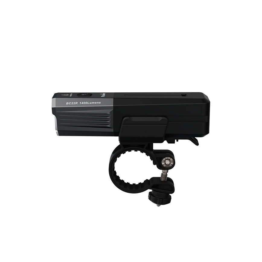 Fenix BC22R - Ρυθμιζόμενο επαναφορτιζόμενο LED φανάρι ποδηλάτου LED/USB 3400 mAh IP66 1400 lm 41 h μαύρο
