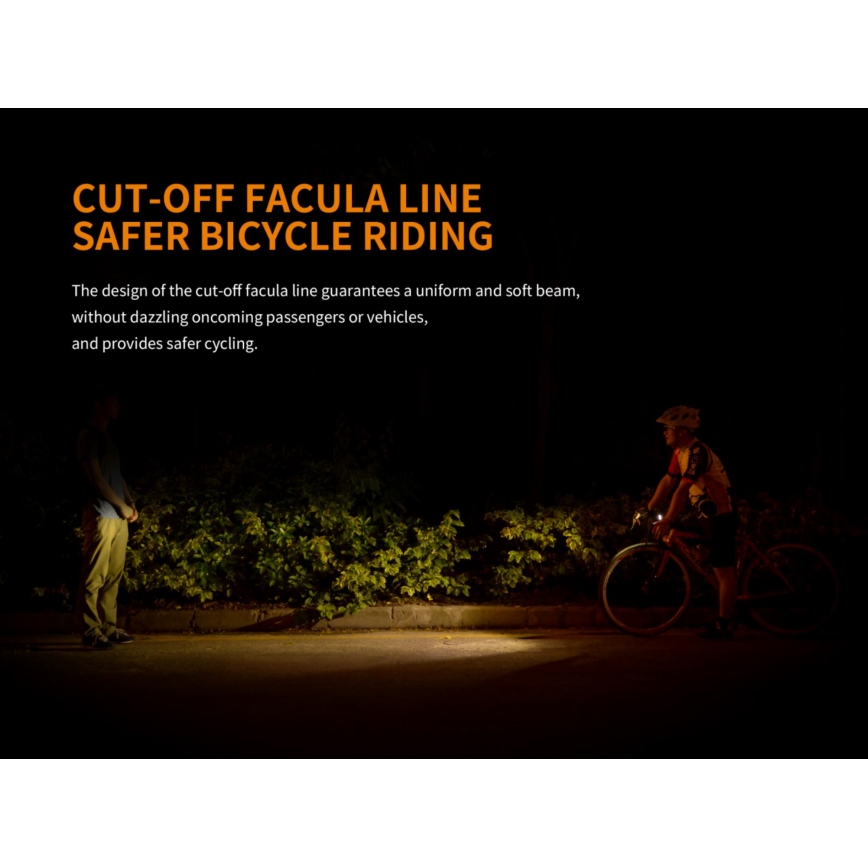 Fenix BC25R - LED Επαναφορτιζόμενο φωτιστικό ποδηλάτου LED / USB IP66