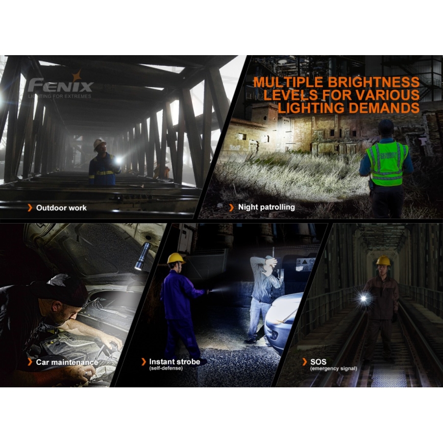 Fenix C7 - Επαναφορτιζόμενος φακός LED ντιμαριζόμενος 1xLED/1x21700 IP68 3000 lm 68 ώρες