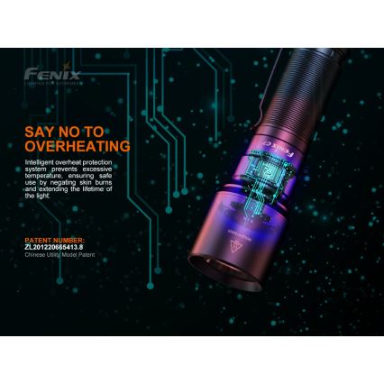 Fenix C7 - Επαναφορτιζόμενος φακός LED ντιμαριζόμενος 1xLED/1x21700 IP68 3000 lm 68 ώρες