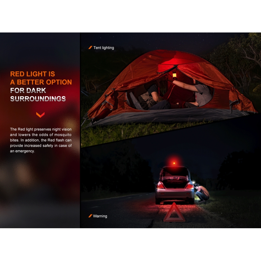 Fenix CL26RPROCAM - LED Dimming φορητό επαναφορτιζόμενο φωτιστικό LED/USB IP66 650 lm 408 h 5000 mAh γκρι