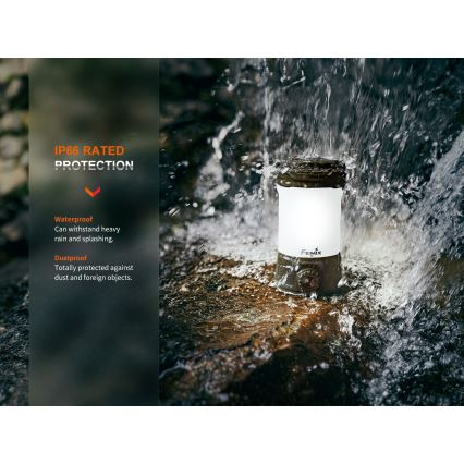 Fenix CL26RPROOLI - LED Dimming φορητό επαναφορτιζόμενο φωτιστικό LED/USB IP66 650 γυαλιστερό 408 h 5000 mAh πράσινο