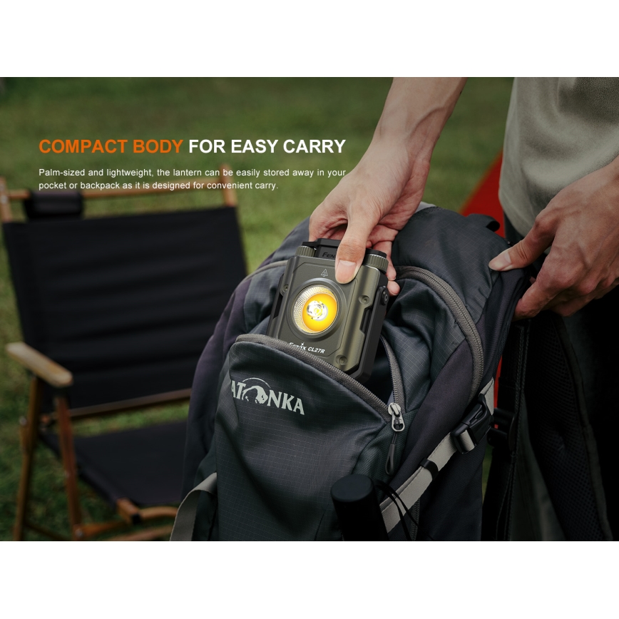 Fenix CL27RGRE - LED Dimming επαναφορτιζόμενο φωστικό LED/USB IP66 1600 γυαλιστερό 285 h 5000 mAh