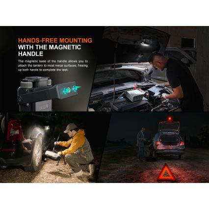 Fenix CL27RGRE - LED Dimming επαναφορτιζόμενο φωστικό LED/USB IP66 1600 γυαλιστερό 285 h 5000 mAh