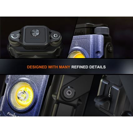 Fenix CL27RGRE - LED Dimming επαναφορτιζόμενο φωστικό LED/USB IP66 1600 γυαλιστερό 285 h 5000 mAh