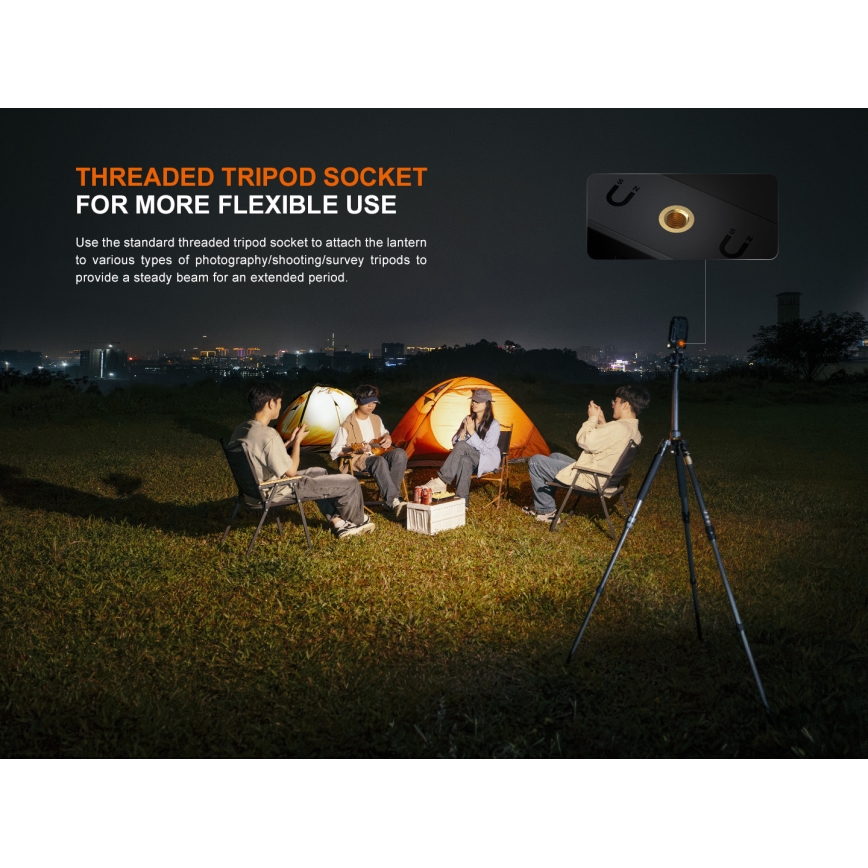 Fenix CL27RGRE - LED Dimming επαναφορτιζόμενο φωστικό LED/USB IP66 1600 γυαλιστερό 285 h 5000 mAh