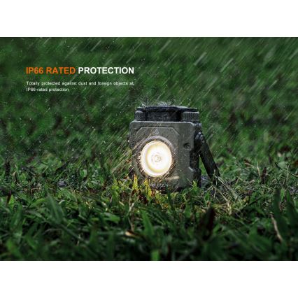 Fenix CL27RGRE - LED Dimming επαναφορτιζόμενο φωστικό LED/USB IP66 1600 γυαλιστερό 285 h 5000 mAh