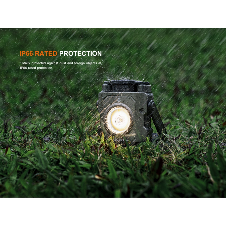 Fenix CL27RGRE - LED Dimming επαναφορτιζόμενο φωστικό LED/USB IP66 1600 γυαλιστερό 285 h 5000 mAh