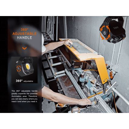 Fenix CL28R - LED Dimming επαναφορτιζόμενος προβολέας με power bank LED/USB IP66 2000 γυαλιστερό 360 h 10000 mAh