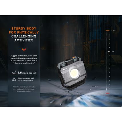 Fenix CL28R - LED Dimming επαναφορτιζόμενος προβολέας με power bank LED/USB IP66 2000 γυαλιστερό 360 h 10000 mAh