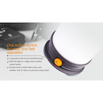 Fenix CL30R - Φορητός επαναφορτιζόμενος φακός LED/USB/6xCR123A IPX7 650 lm 300 ώρες 2600 mAh