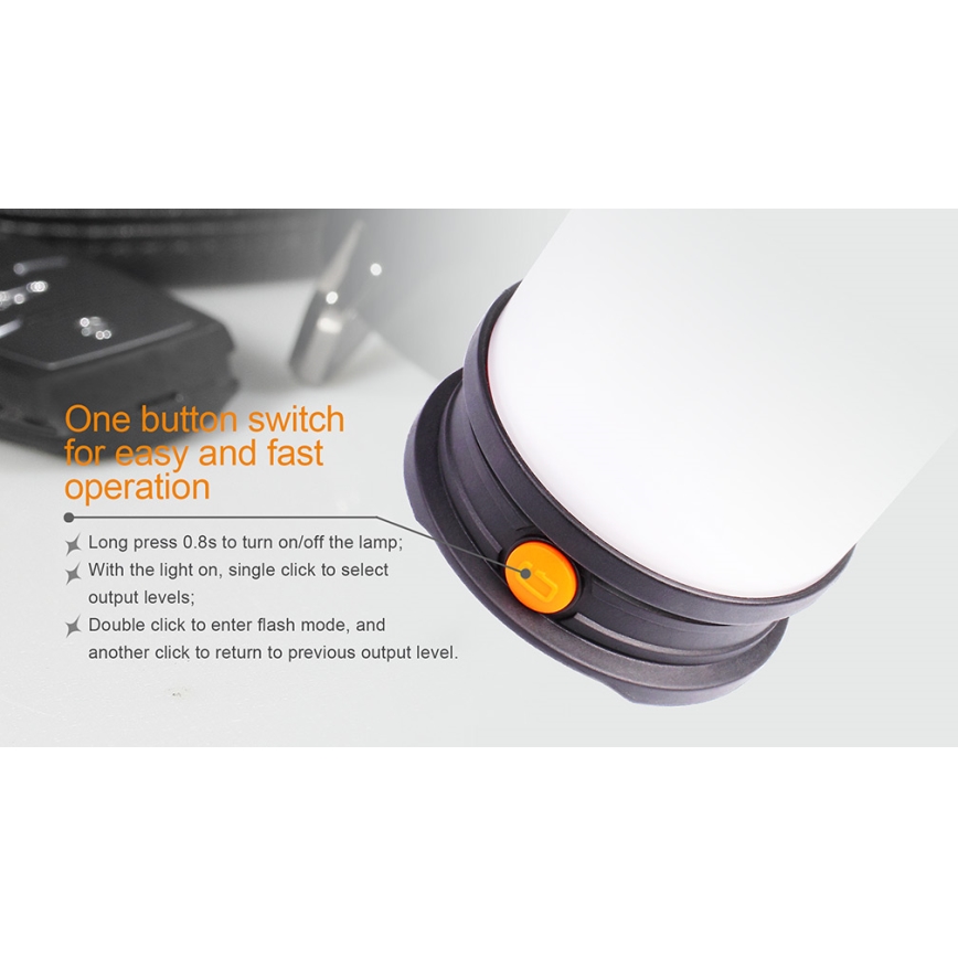 Fenix CL30R - Φορητός επαναφορτιζόμενος φακός LED/USB/6xCR123A IPX7 650 lm 300 ώρες 2600 mAh