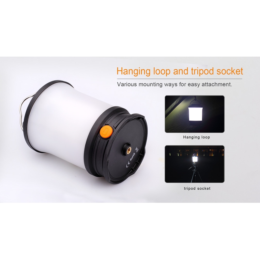 Fenix CL30R - Φορητός επαναφορτιζόμενος φακός LED/USB/6xCR123A IPX7 650 lm 300 ώρες 2600 mAh