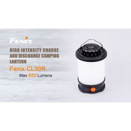 Fenix CL30R - Φορητός επαναφορτιζόμενος φακός LED/USB/6xCR123A IPX7 650 lm 300 ώρες 2600 mAh