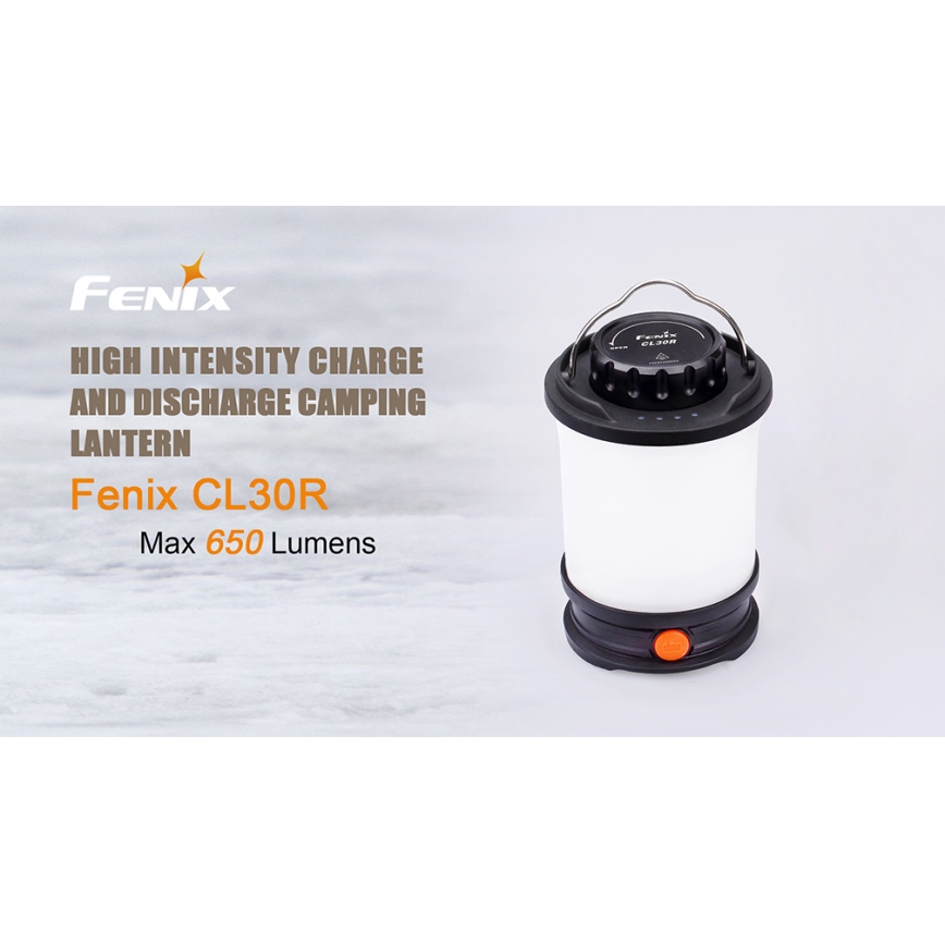 Fenix CL30R - Φορητός επαναφορτιζόμενος φακός LED/USB/6xCR123A IPX7 650 lm 300 ώρες 2600 mAh