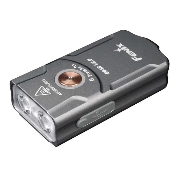 Fenix E03RV20GREY - Επαναφορτιζόμενος φακός LED LED/USB IP66 500 γυαλιστερό 30 h 400 mAh