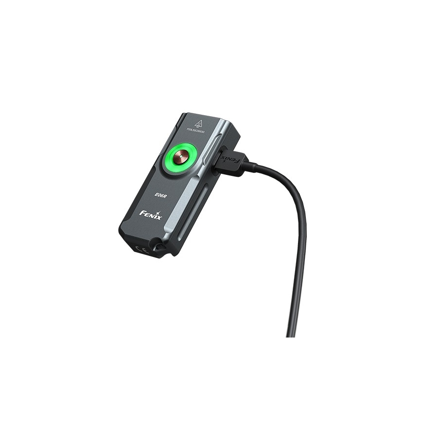 Fenix E06RGRY - LED Dimming επαναφορτιζόμενος φακός LED/USB IP66 700 60 h γκρι