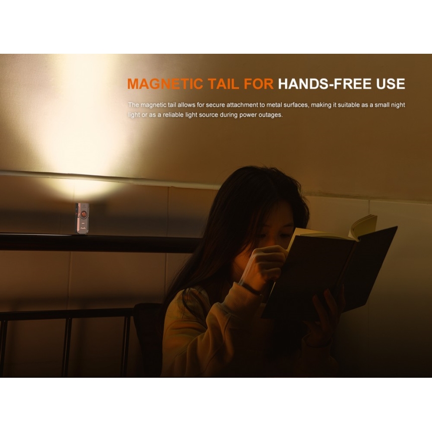 Fenix E06RTKS - LED Dimming επαναφορτιζόμενος φακός UV LED/USB IP66 700 lm 60 h 750 mAh τιρκουάζ