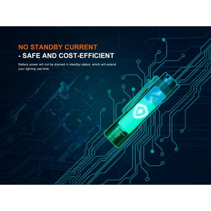 Fenix E12V30 - Ρυθμιζόμενος επαναφορτιζόμενος φακός LED/1xAA 2000 mAh IP68 200 lm 100 h μαύρος
