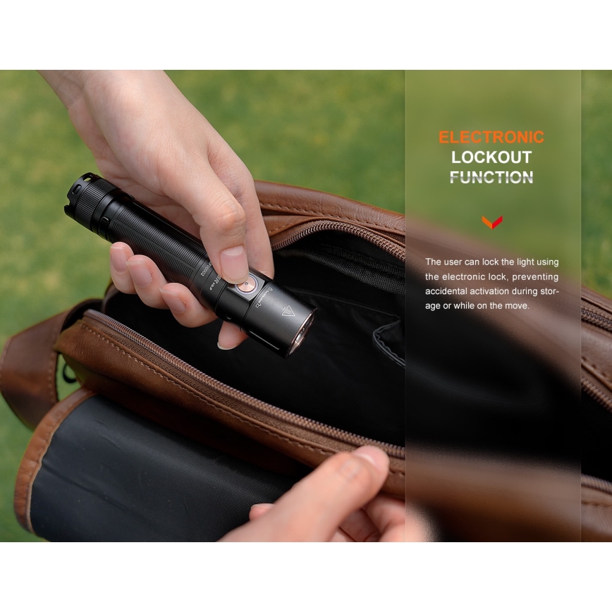 Fenix E28RV20 - LED Dimming επαναφορτιζόμενος φακός LED/USB/2xCR123A IP68 1700 γυαλιστερό 260 h 3400 mAh