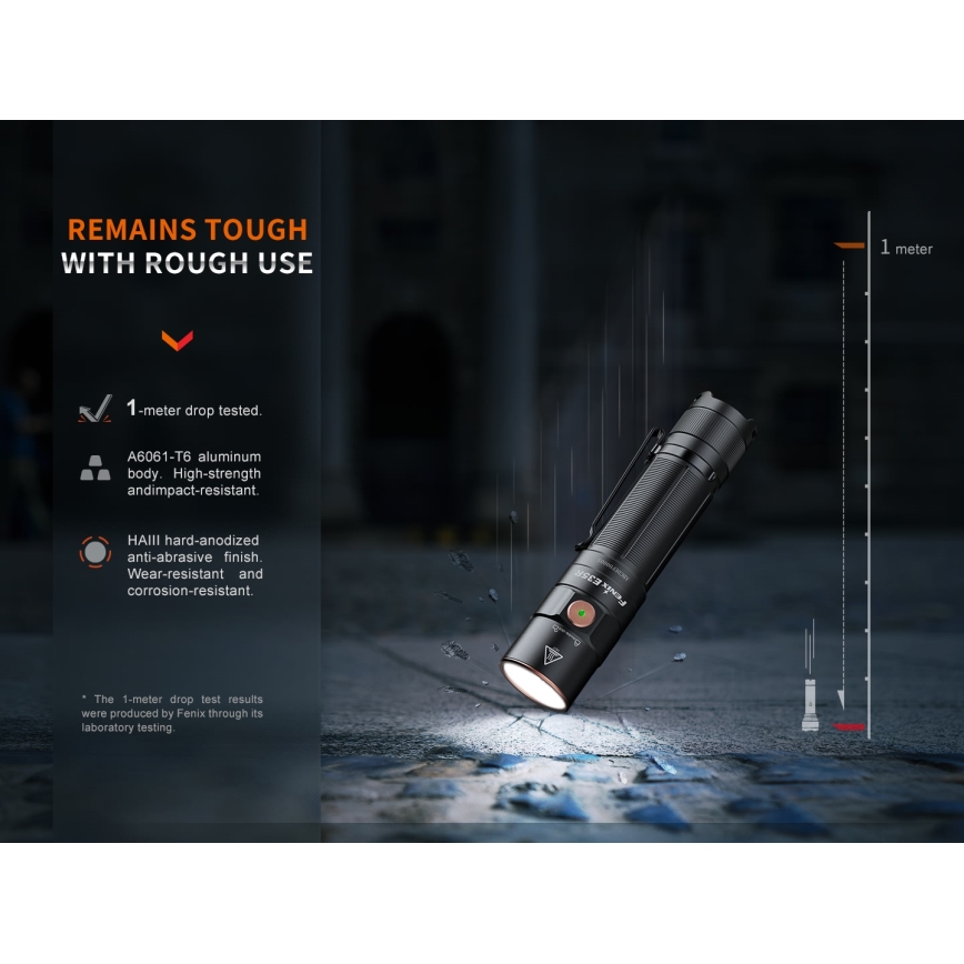 Fenix E35RSETAODS - LED Dimming rechargeable flashlight LED/USB IP68 3100 lm 69 h + diffuser 26,5mm
