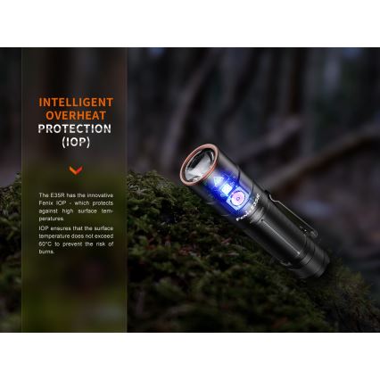 Fenix E35RSETAODS - LED Dimming rechargeable flashlight LED/USB IP68 3100 lm 69 h + diffuser 26,5mm