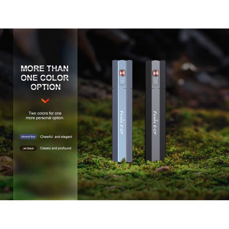 Fenix ECPBLCK - Επαναφορτιζόμενος φακός LED με power bank USB IP68 1600 γυαλιστερό 504 h 5000 mAh μαύρο