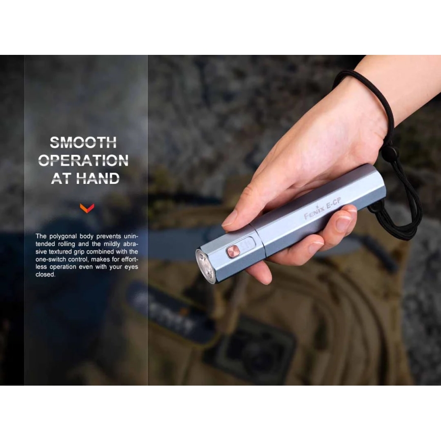 Fenix ECPBLCK - Επαναφορτιζόμενος φακός LED με power bank USB IP68 1600 γυαλιστερό 504 h 5000 mAh μαύρο