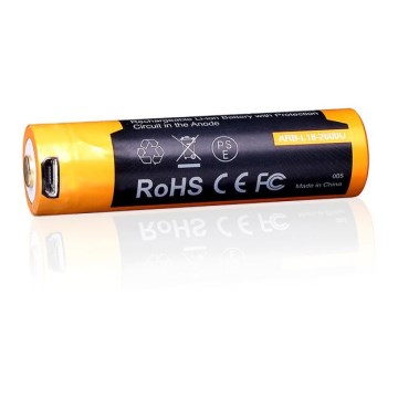 Fenix FE18650LI26USB - 1 τεμ. Επαναφορτιζόμενη μπαταρία USB/3,6V 2600 mAh