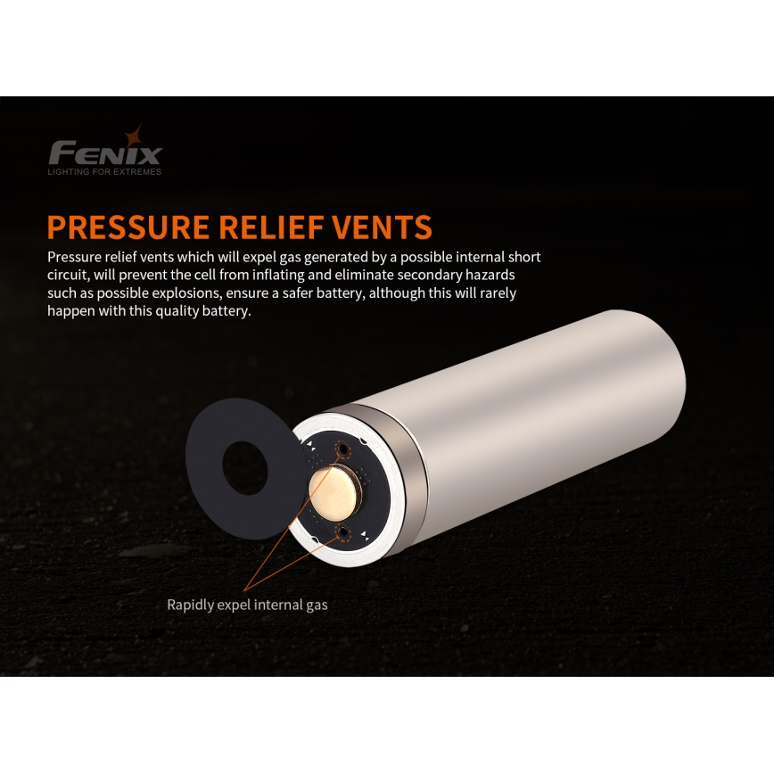 Fenix FE21700V20 - 1 τεμ. Επαναφορτιζόμενη μπαταρία 21700/3,6V 5000 mAh