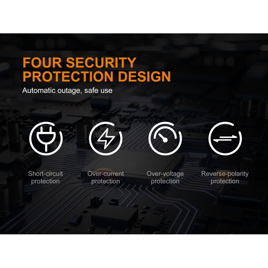 Fenix FENAREA4 - Φορτιστής μπαταριών 4xLi-ion/AAA/AA/C 5V