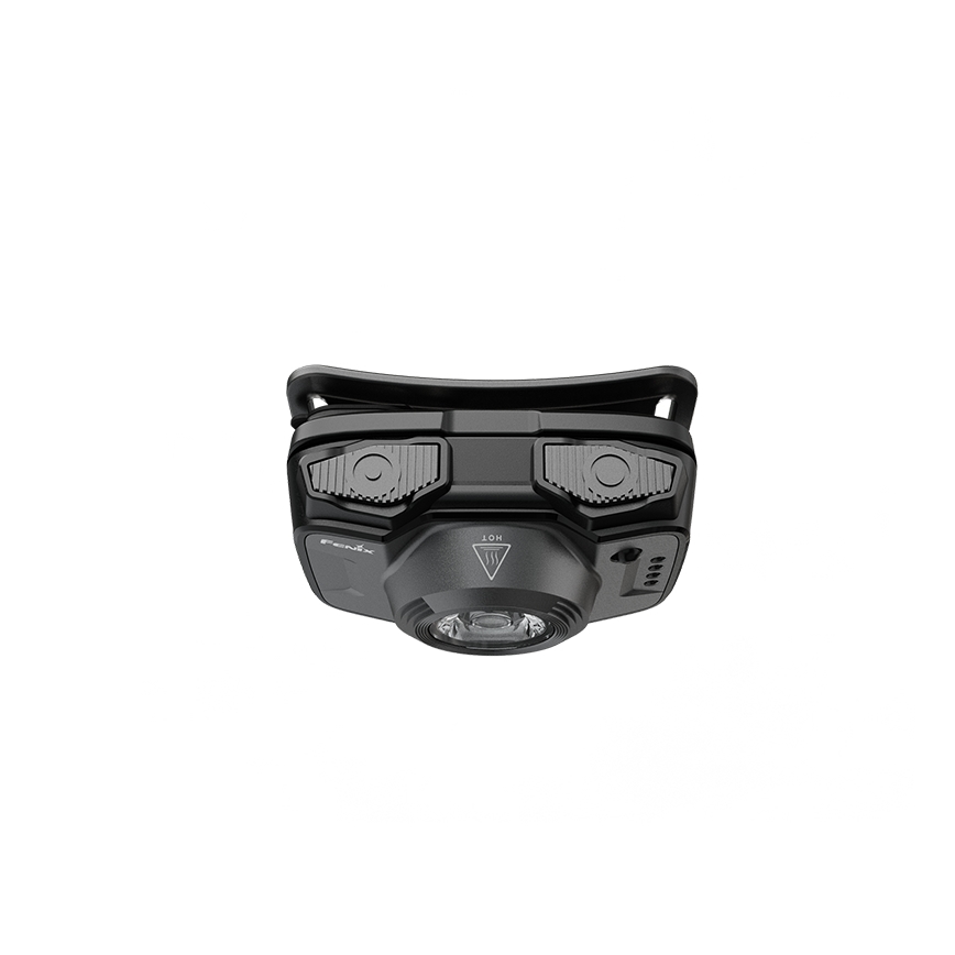 Fenix HL12RV20BLC - Ρυθμιζόμενος επαναφορτιζόμενος φακός κεφαλής LED με USB φόρτιση, 950 mAh, IP66, 500 lm, 112 ώρες, μαύρο