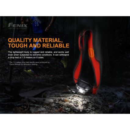 Fenix HL18RTRAIL - LED Επαναφορτιζόμενος προβολέας LED/3xAAA IP66 500 lm 300 ώρες