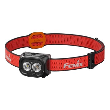 Fenix HL18RTV20BLC - LED Dimming επαναφορτιζόμενος φακός κεφαλής LED/USB IP66 800 lm 160 h μαύρο/πορτοκαλί