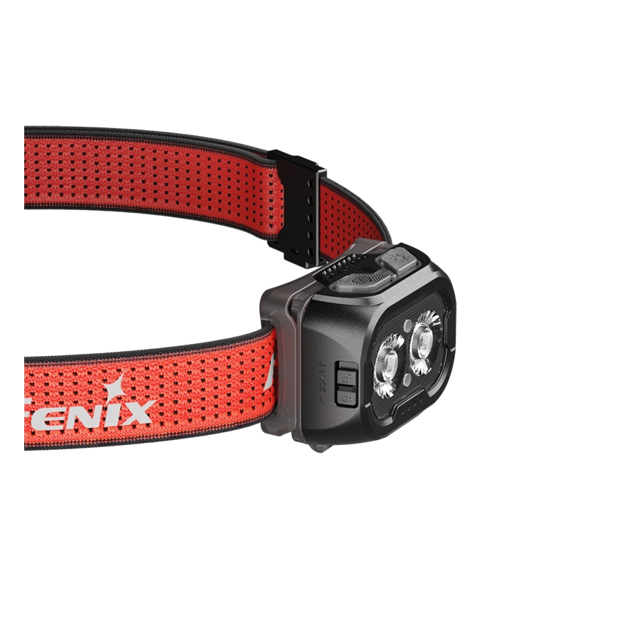 Fenix HL18RTV20BLC - LED Dimming επαναφορτιζόμενος φακός κεφαλής LED/USB IP66 800 lm 160 h μαύρο/πορτοκαλί