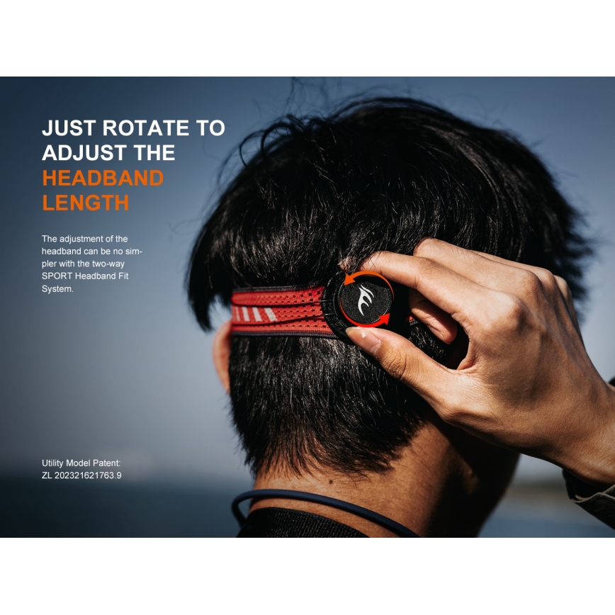 Fenix HL18RTV20WHT - LED Dimming επαναφορτιζόμενος φακός κεφαλής LED/USB IP66 800 γυαλιστερό 160 h λευκό/μαύρο