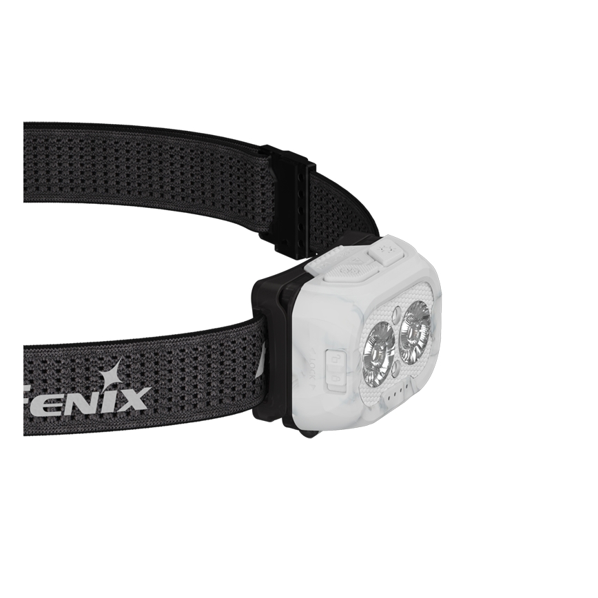 Fenix HL18RTV20WHT - LED Dimming επαναφορτιζόμενος φακός κεφαλής LED/USB IP66 800 γυαλιστερό 160 h λευκό/μαύρο