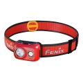 Fenix HL32RTRED - Επαναφορτιζόμενος φακός κεφαλής LED/USB/3xAAA IP66 800 lm 300 ώρες κόκκινο/πορτοκαλί
