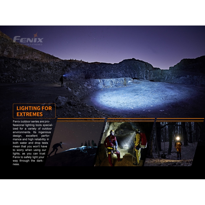 Fenix HM50RV20 - Επαναφορτιζόμενη λάμπα κεφαλής LED 3xLED/USB/1xCR123A IP68 700 γυαλιστερό 120 h 700 mAh