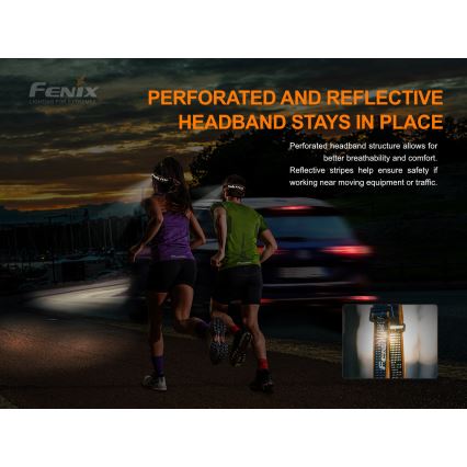 Fenix HM51RV20 - Επαναφορτιζόμενη λάμπα κεφαλής LED 3xLED/1xCR123A/USB IP68 700 γυαλιστερό 120 h 700 m