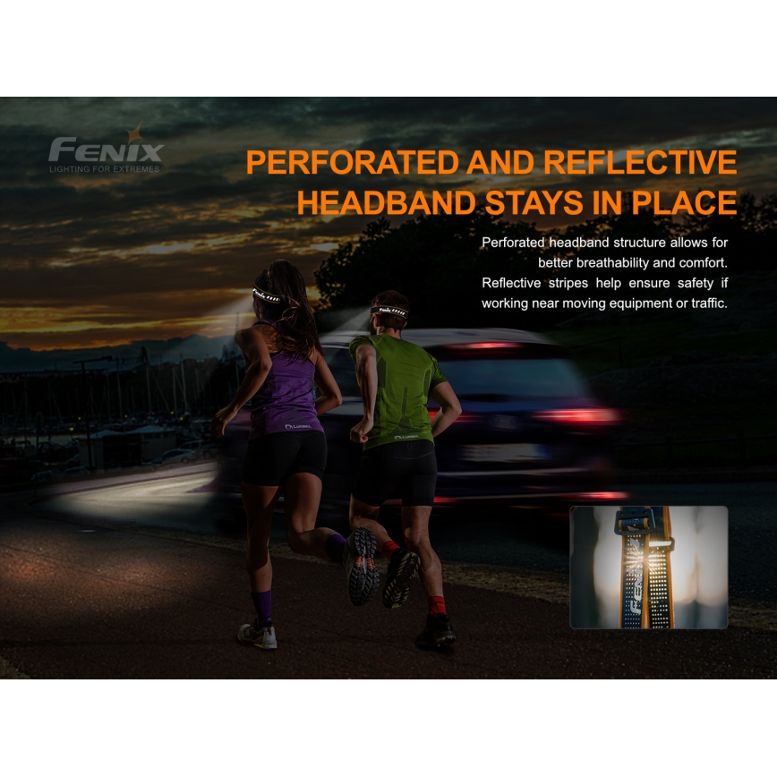 Fenix HM51RV20 - Επαναφορτιζόμενη λάμπα κεφαλής LED 3xLED/1xCR123A/USB IP68 700 γυαλιστερό 120 h 700 m