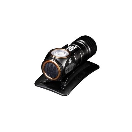 Fenix HM51RV30 - Ρυθμιζόμενος επαναφορτιζόμενος φακός κεφαλής LED/USB/1xCR123A 950 mAh IP68 860 lm 125 h πορτοκαλί