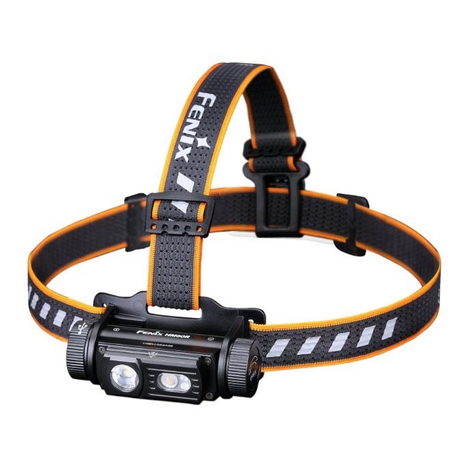 Fenix HM60R - LED Dimming επαναφορτιζόμενος φακός κεφαλής 4xLED/USB/2xCR123A IP68 1300 γυαλιστερό 300 h 3400 mAh