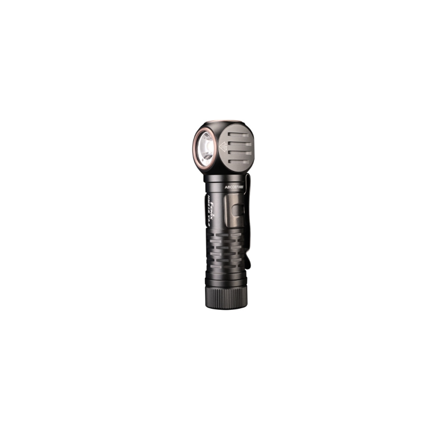 Fenix HM61RV30 - Επαναφορτιζόμενος φακός κεφαλής LED με ρύθμιση φωτεινότητας LED/USB/1xCR123A 4000 mAh IP68 1800 lm 400 h μαύρο