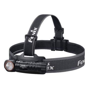 Fenix HM61RV30 - Επαναφορτιζόμενος φακός κεφαλής LED με ρύθμιση φωτεινότητας LED/USB/1xCR123A 4000 mAh IP68 1800 lm 400 h μαύρο