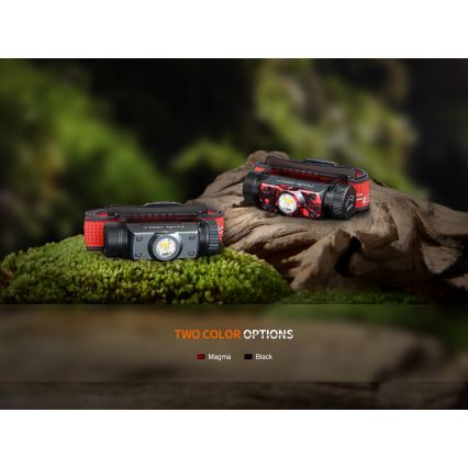Fenix HM62TMGM - LED Dimming επαναφορτιζόμενο φακός κεφαλής LED/USB IP68 1200 γυαλιστερό 280 h 3400 mAh