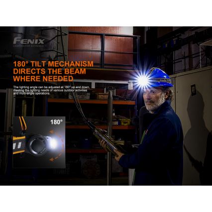 Fenix HM70R - Επαναφορτιζόμενη λάμπα κεφαλής LED 4xLED/1x21700 IP68 1600 γυαλιστερό 800 h 5000 mAh